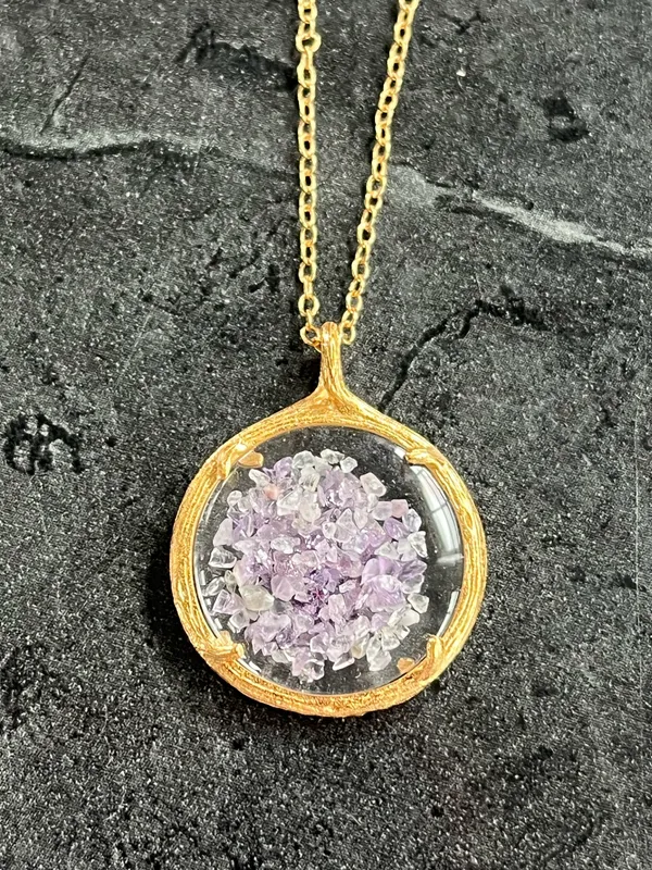 Catherine Weitzman birthday shaker necklace Gold - Image 6