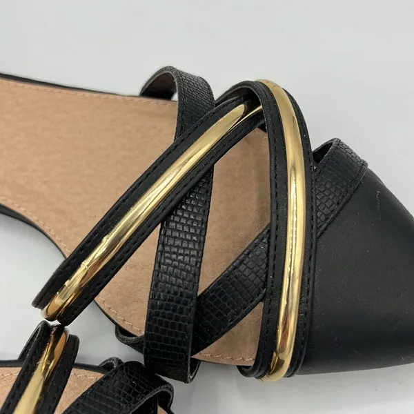 Cato Black Low Heels Shoes Slip on Size 10 Pointed‎ toes b38 - Image 5