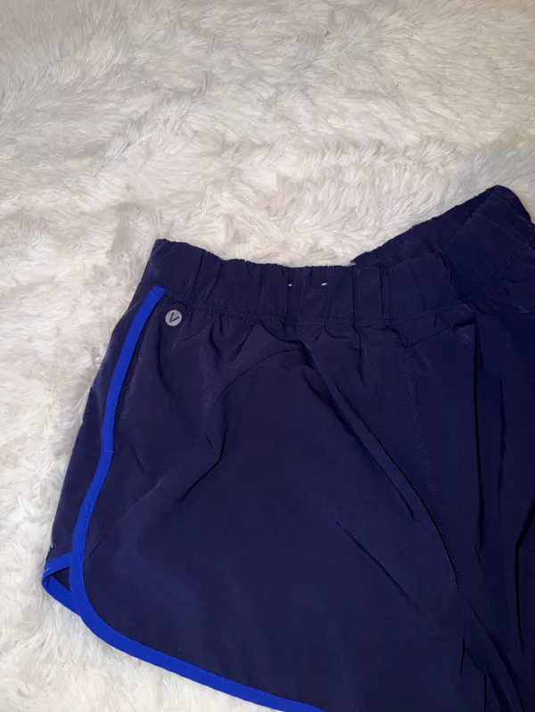 Livi Athletic Shorts Navy with Cobalt Blue Detail Pocket and Lined size XL - Image 2