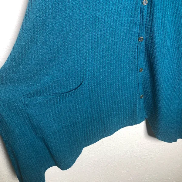 Maurice’s Plus Blue Knit Henley Top - Image 5