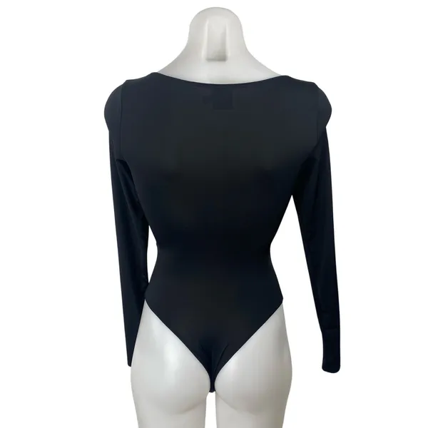 Princess Polly Ellery Women's Scoop Neck Long Sleeve Seamless Bodysuit Top Sz 2 - Image 4