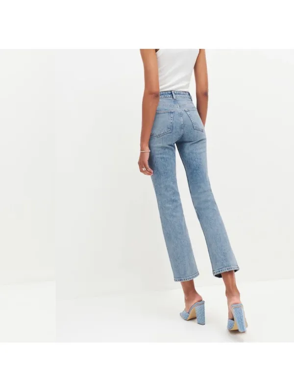 Reformation Cynthia Stretch High Rise Straight Jeans in Manitoba size 29 - Image 2