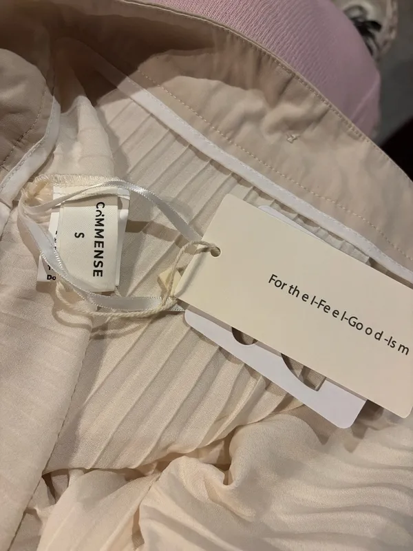 Commence Patchwork Asymmetrical Pleated Buttoned Midi Skirt - Image 6