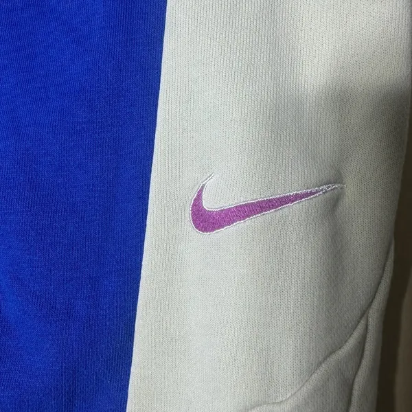 Nike Women’s Sports Joggers‎ Pants Size Large Blue And White Pink Swoosh - Image 3