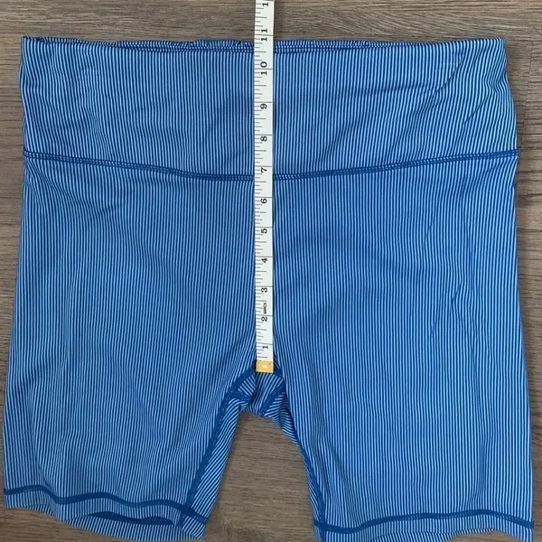 Nautica Blue Ribbed Biker Short Set Crop Top‎ Athleisure Gym Pilates Size M NWT - Image 9