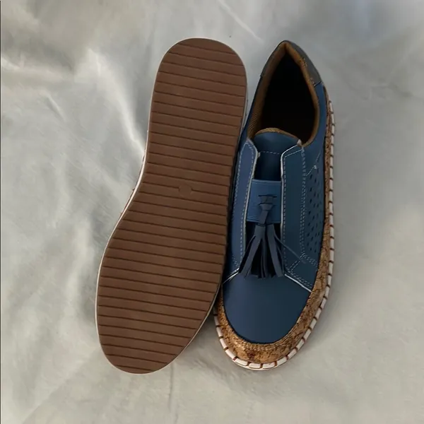 Blue Tassel Loafers – Approx. Size 7–7.5 - Image 5