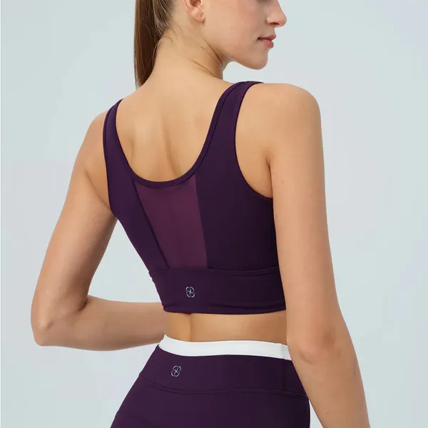 Berlook Activewear Purple Mesh Cross - Image 6