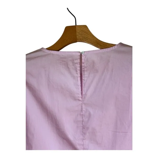 Philosophy Shirt Women XS Pink Cotton Pretty In Pink Pearl Bell Sleeve Top‎ - Image 4