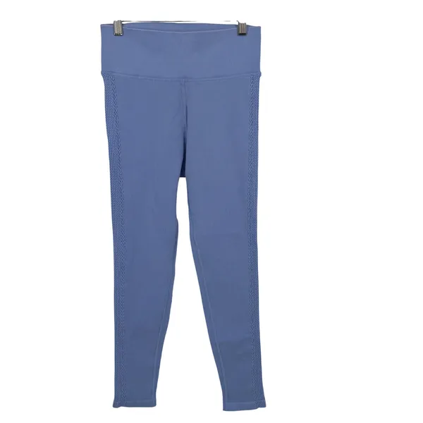 OFFLINE by Aerie Leggings Womens M Periwinkle Blue Ribbed Braided High Waist - Image 5