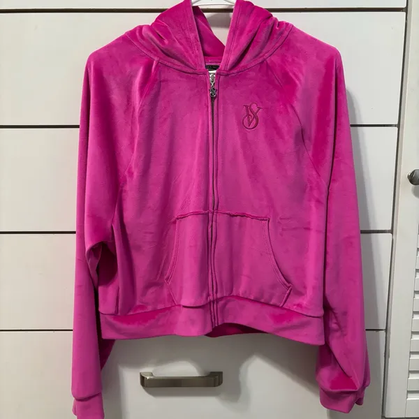 Victoria’s Secret Velour Velvet Zip Up - Image 2
