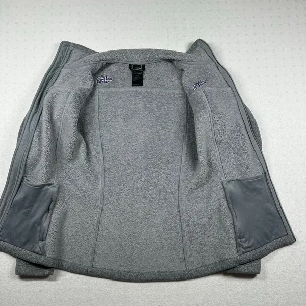 The North Face Women’s Fleece Jacket Size XS Gray Full Zip Lightweight Outdoor - Image 2
