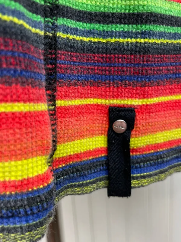 Vintage Y2K Lauren Ralph Lauren Active Rainbow Stripe Quarter Zip Pullover XL - Image 6