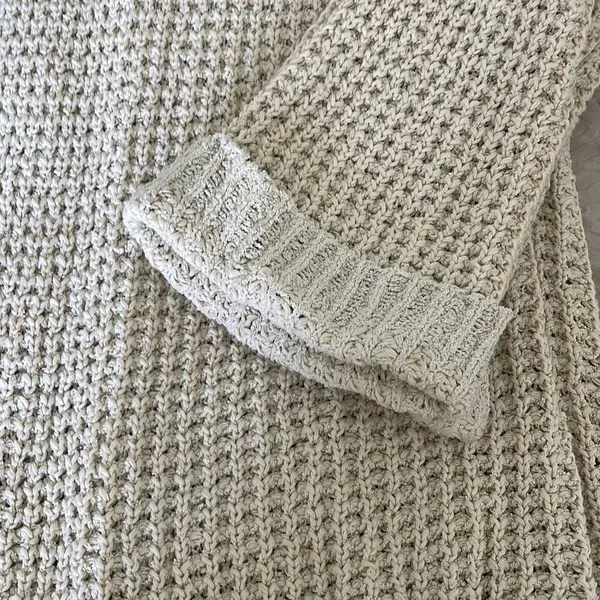 Free People Cream‎ I'II Be Around Knit Fringe Cardigan Size XS - Image 7