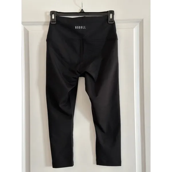 NOBULL Black Cropped Leggings High Rise Performance Tights Small - Image 6