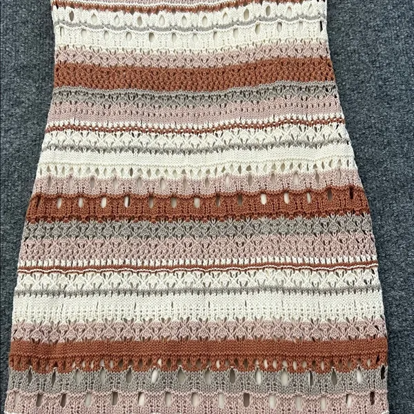 Boho Knit Midi Dress /Fall‎ Crochet Style Perfect for Thanksgiving Gatherings 🍂 - Image 13