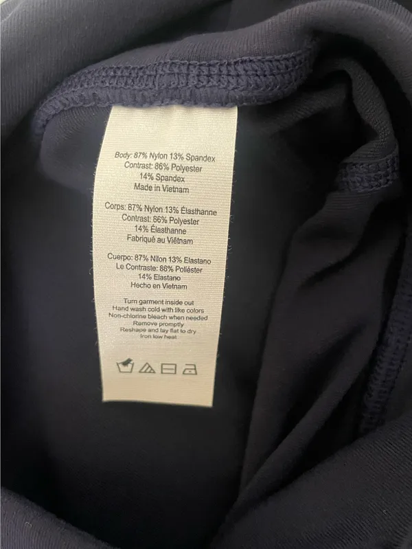 Alo yoga navy blue mesh moto leggings size small - Image 8