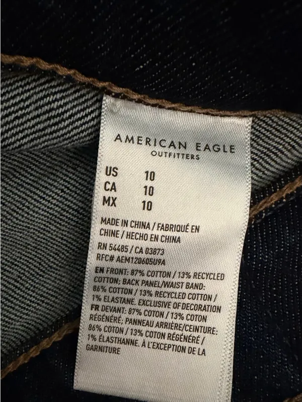 🐛 NWT American Eagle Outfitters Dark Indigo Denim Shorts - Image 5