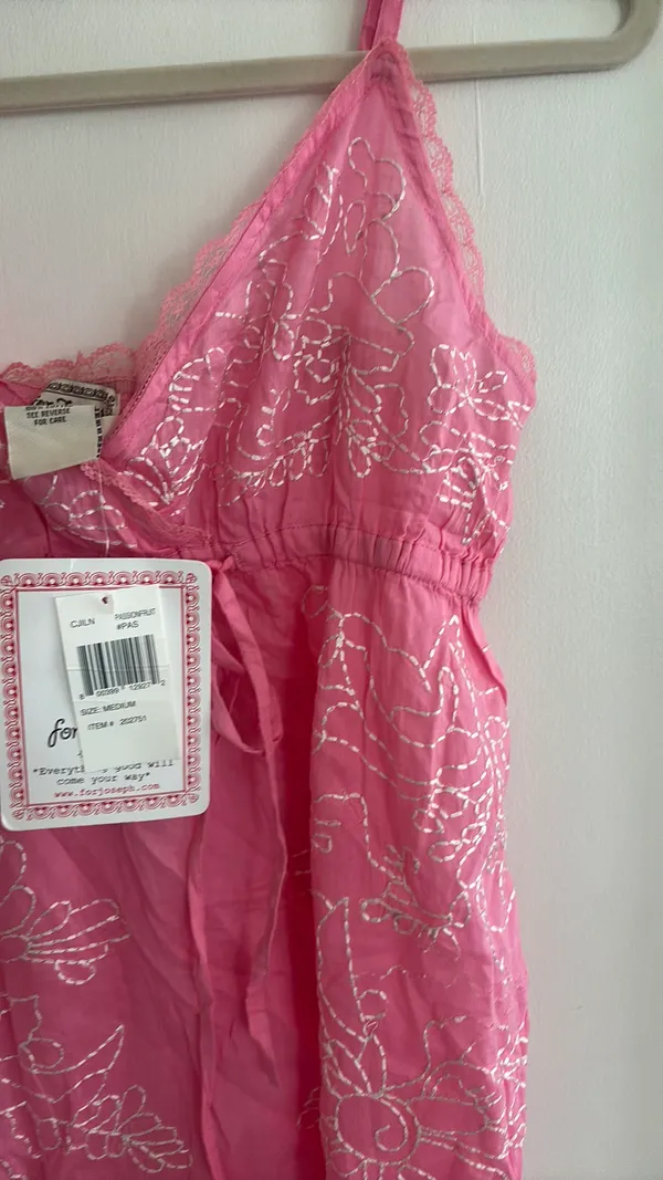Y2K Pink Lace Tank Size M - Image 3
