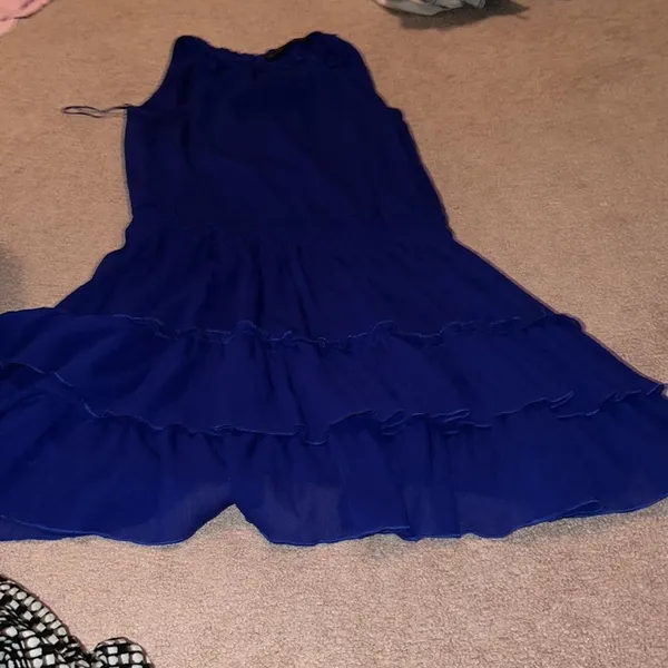 ‎Zara xs blue dress - Image 3