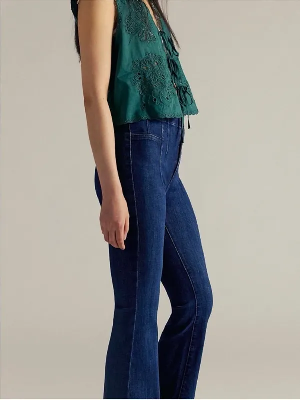 We The Free Jayde Flare Jeans Super High Rise Retro Inspired Size 26 - Image 5