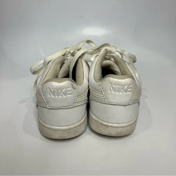 Nike Court‎ Vision low top sneakers all white size 7 - Image 4