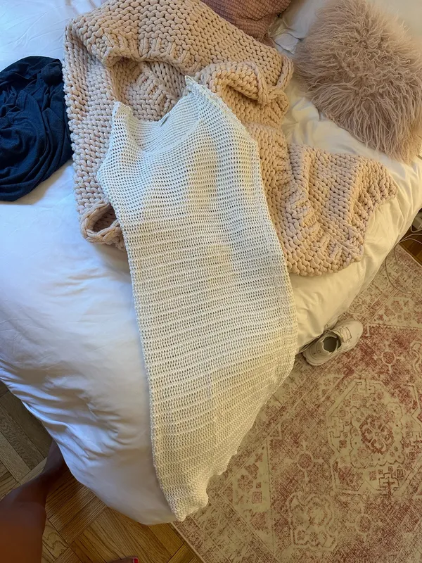 Aritzia Crochet white dress - Image 2