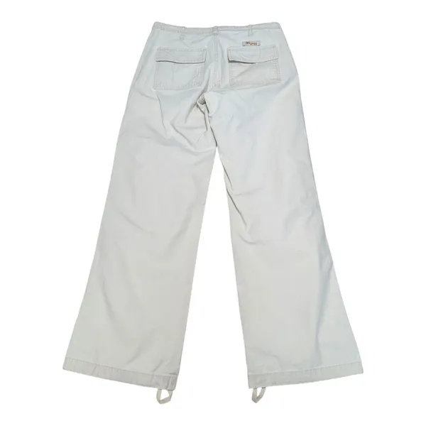 Vintage Abercrombie and Fitch Wide Leg Khaki Pants Twill Patch Pocket Low Rise - Image 2
