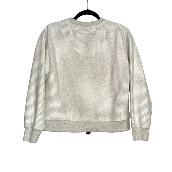 Varley Arleta Crew Neck Long Sleeve Pullover Sweater XS in Ivory Cloud - Image 3