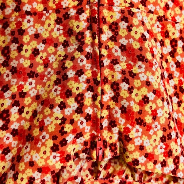 Vintage Fashion Bug Floral Babydoll Mini Slip Dress Y2K Boho Fairy Grunge - Image 6