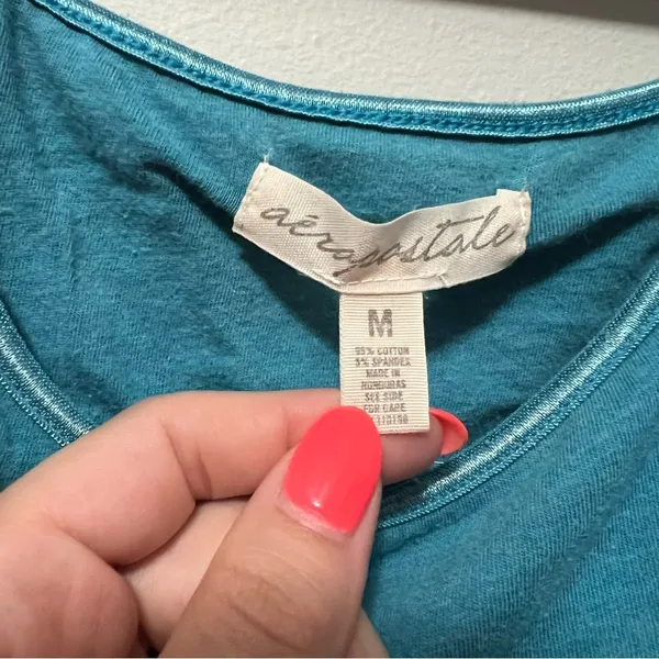 Aeropostale Blue Camisole Tank Top Size M - Image 7