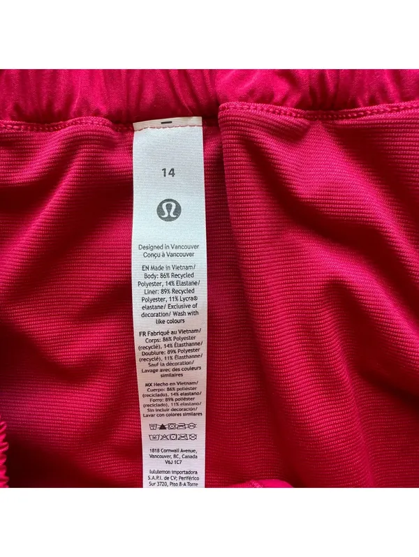 Lululemon Hotty Hot High Rise Short 2.5” Mulberry Spark Size 14 NWT - Image 5