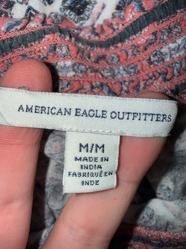 American Eagle Outfitters Printed Viscose Jogger Pants Size M - Image 5