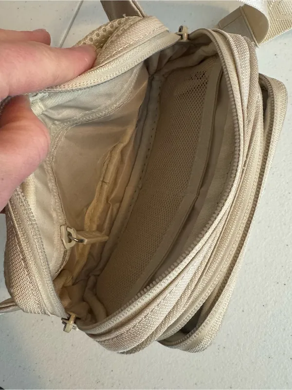 Calpak Stevyn crossbody Fanny Pack bum bag in neutral dune‎ colorway - Image 2