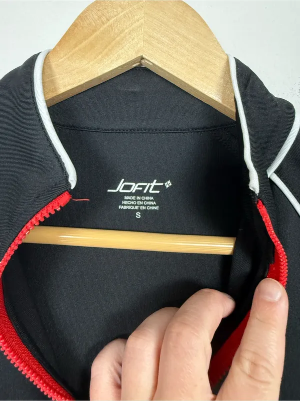 Jofit Women’s Performance Quarter Zip Pullover Golf Tennis Athletic Top S Black - Image 5