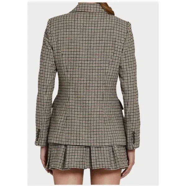 Amanda Uprichard Aldridge Houndstooth Blazer Size Medium‎ - Image 6