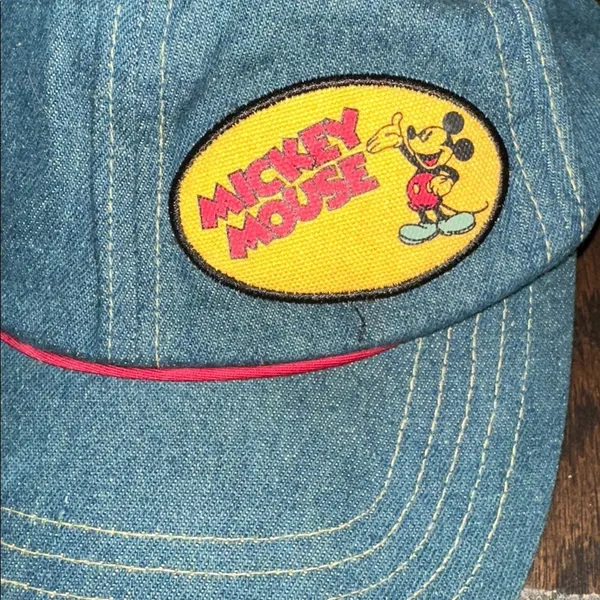 Disney Vintage denim Mickey Mouse cap - Image 3