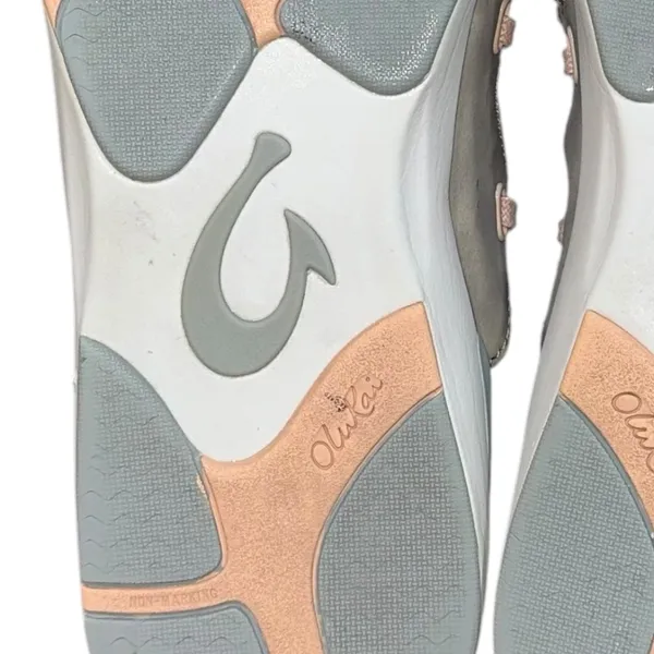 Women's OLUKAI Miki Li Sneaker Pearl Blush/Pale‎ Grey Size 9.5 Water Beach Boat - Image 9