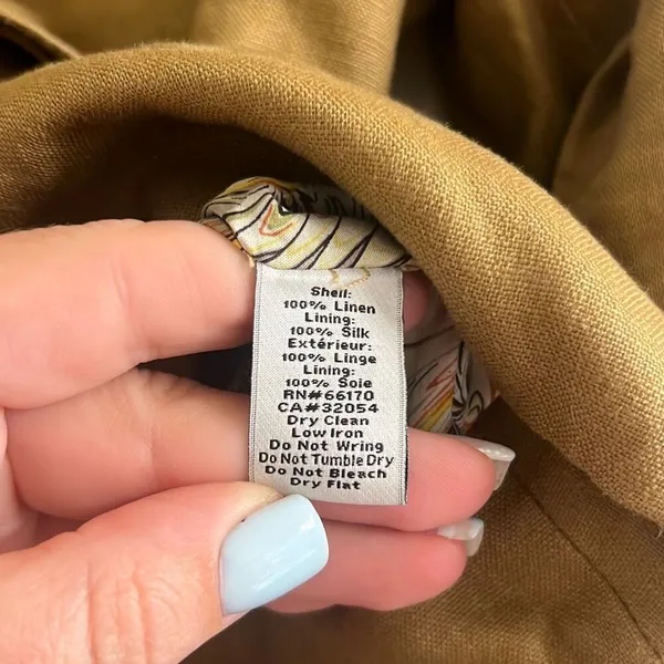 ✨Anthropologie RUFFIAN MISE SCENE Sz 4 Jacket Coat Ruffle Linen Silk✨ - Image 9
