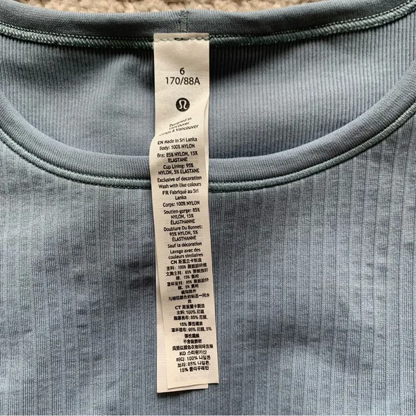 Lululemon Ebb to Street Long Sleeve Shirt Light Blue NWT Size 6 - Image 4