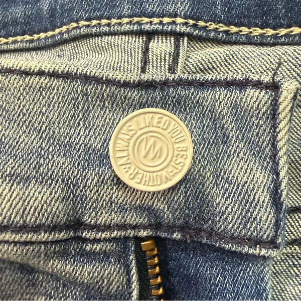 MOTHER The Dropout Jeans in Clear As Day Women’s Sz 27 Raw Hem Light Wash Cotton - Image 8