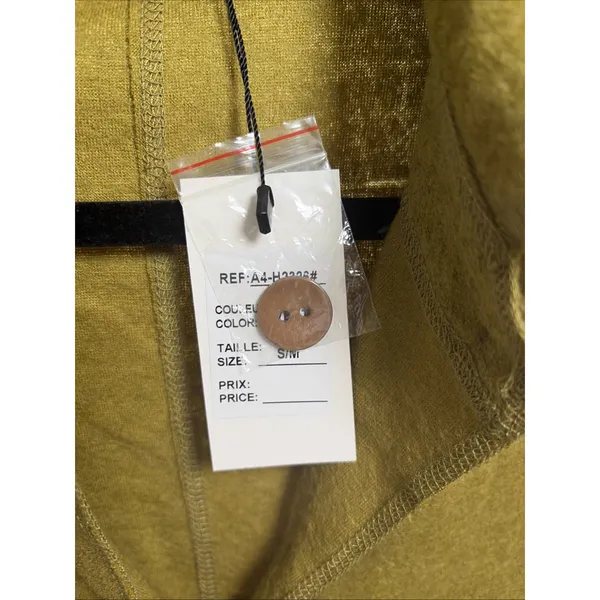 Bella Blue Longline Button Cardigan Womens Size S/M Olive Wool Blend Lagenlook - Image 5