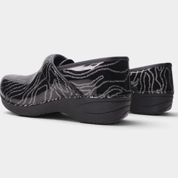 Dansko XP 2.0 Glitter Waves Patent Clogs Women 37 - Image 6