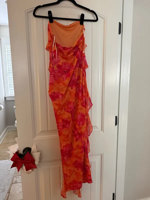Maxi dress Orange Size XS - Image 3