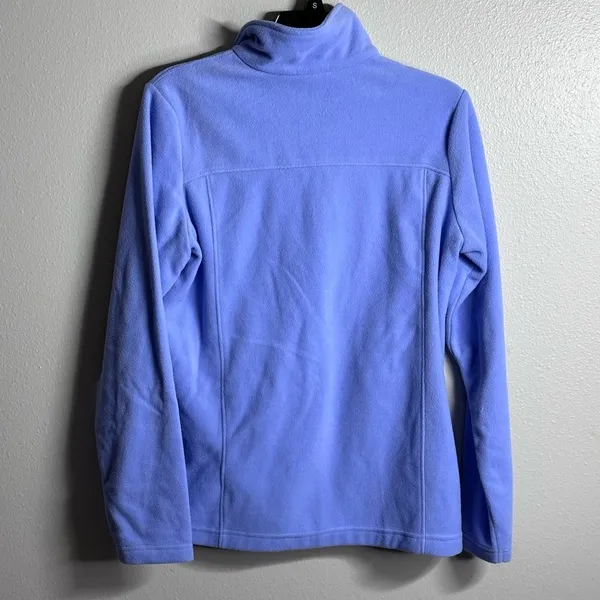 Columbia Women Blue Fleece Zip‎ Up Sweater Jacket Size M. - Image 5