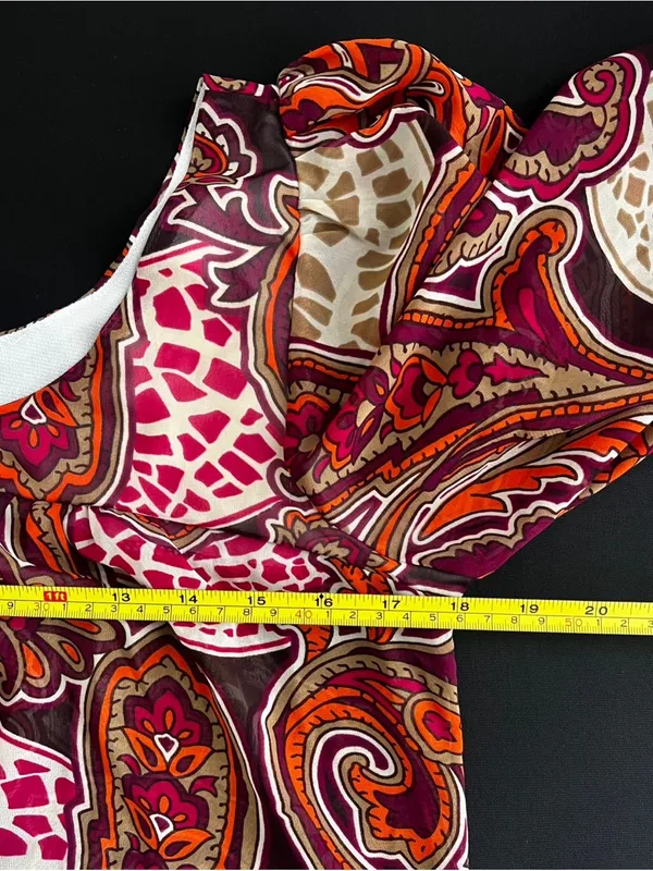 Charlotte Russe Multicolor Paisley Off-Shoulder Blouse - Image 5
