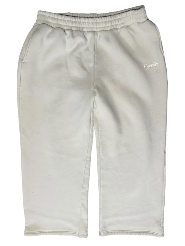Comfit Uni-Sex Size 2XL Bone Cream Cozy Signature Straight Leg Sweatpants - Image 2