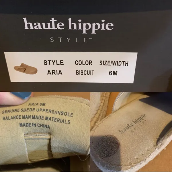 Haute Hippie "Biscuit" Beige "Aria" Suede Clogs With Box (6) - Image 11
