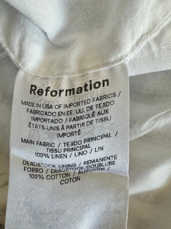 Reformation Linen top size small - Image 7