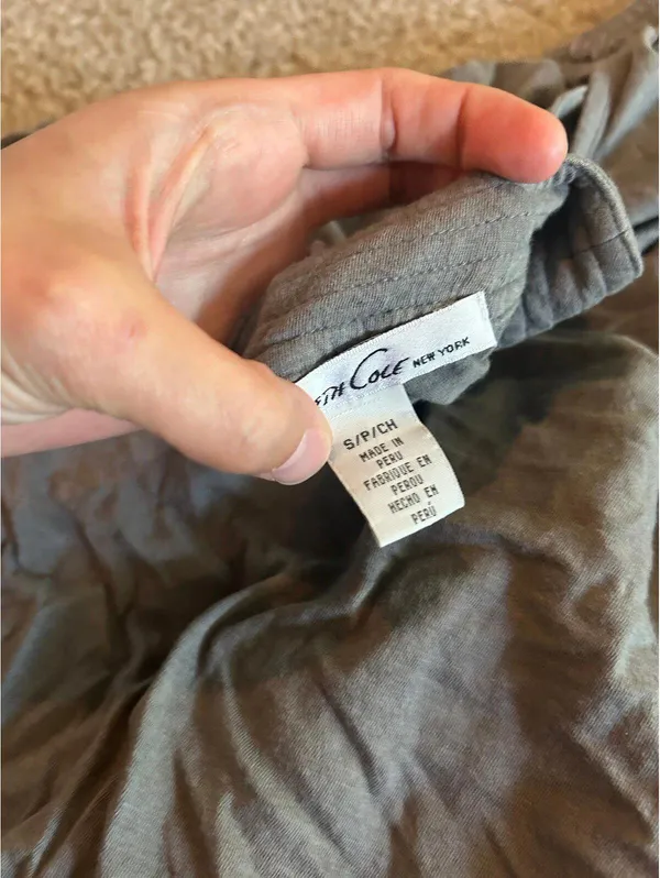 ab64 Kenneth Cole High Neck Top Shirt No Sleeves small - Image 5