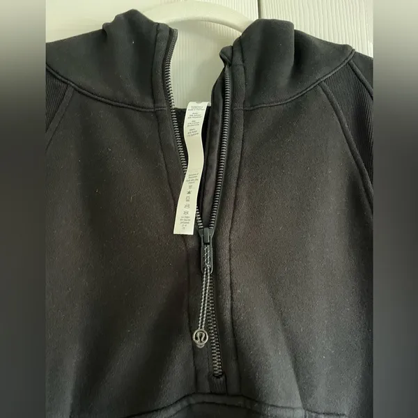 lululemon athletica Scuba Oversized 1/2 Zip Hoodie Black -Size XL/XXL - Image 5